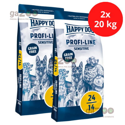 HAPPY DOG Profi line Sensitive Grain FREE 24/14 2x20kg