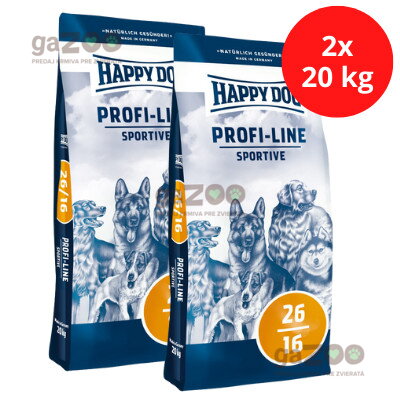 HAPPY DOG Profi line Sportive 26/16 2x20kg