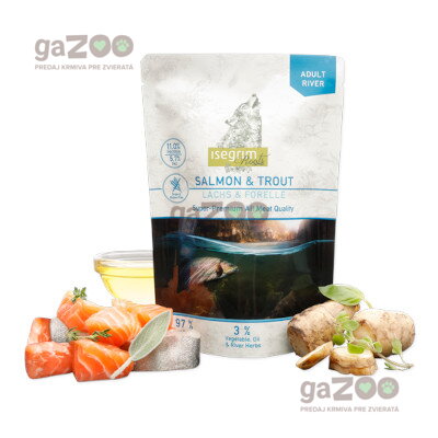 ISEGRIM Roots Salmon with Trout pouch 410g