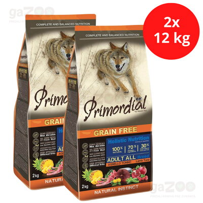 PRIMORDIAL Adult Tuna & Lamb 2x12kg