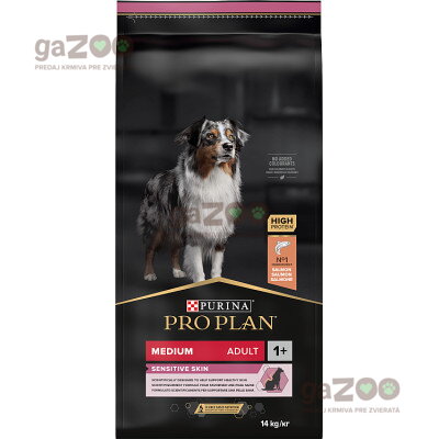 PRO PLAN Medium Adult Sensitive Skin Losos 14kg