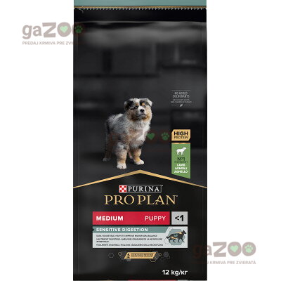 PRO PLAN Medium Puppy Sensitive Digestion Jahňacie 12kg