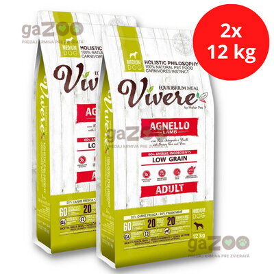 VIVERE Adult Lamb 2x12kg