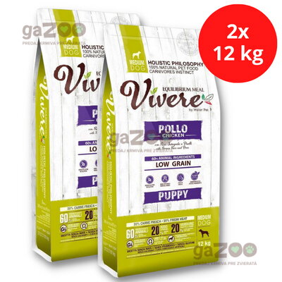 VIVERE Puppy Chicken 2x12kg