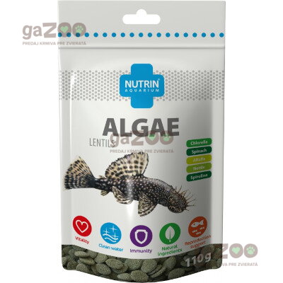  VÝPREDAJ  NUTRIN Aquarium Algae Lentils 110g EXP 15.09.24