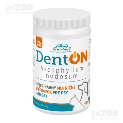 VITAR Veterinae DentON je doplnkový prípravok na udržanie zdravia zubov a ďasien u psov a mačiek.