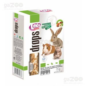 LOLO Pets Drops for Rodents and Rabbit - nuts 75g