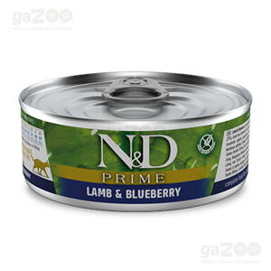 N&D cat Prime Lamb & Blueberry konzerva 80 g