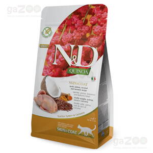 N&D cat Quinoa Skin & Coat Quial, Coconut & Turmeric 1,5kg