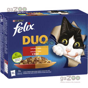 FELIX Fantastic Duo - lahodný výber mäsový 12 x 85 g
