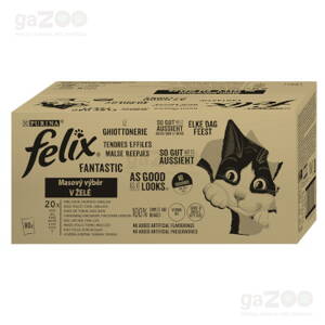 FELIX Fantastic mixovaný výber hovädzie/kura/tuniak/treska 80 x 85g