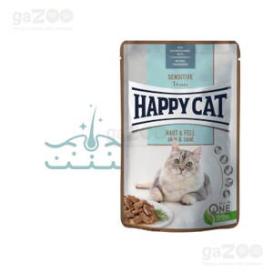 HAPPY CAT Meat in Sauce Sensitive Haut & Fell / Koža & srsť 85 g