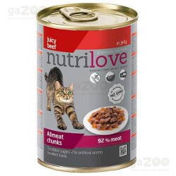 NUTRILOVE Cat mäsové kúsky - hovädzie 400g