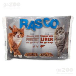 RASCO Cat multipack hydina + pečeň 4x100g