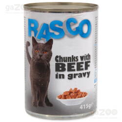 RASCO Cat hovädzie kúsky v šťave 415g