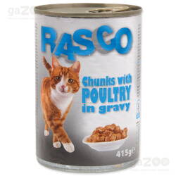 RASCO Cat hydinové kúsky v šťave 415g