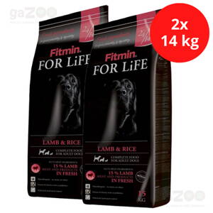 FITMIN dog For Life Lamb & Rice 2x14kg