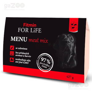 FITMIN dog For Life Mäsová vanička pre psov 427g
