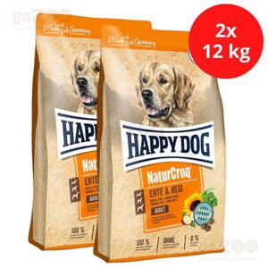 HAPPY DOG NaturCroq Ente & Reis 2x12kg