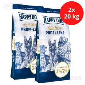 HAPPY DOG Profi Gold Performance 34/24 2x20kg