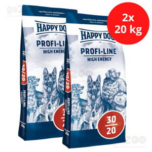HAPPY DOG Profi line High energy 30/20 2x20kg