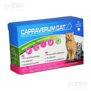  VÝPREDAJ  CAPRAVERUM cat Probioticum-prebiotikum 30tbl.