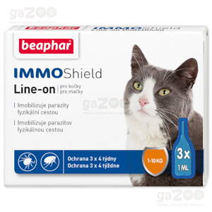 BEAPHAR Line-on IMMO Shield pre mačky 3 x 1 ml