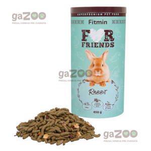  VÝPREDAJ  FITMIN For Friends Rabbit kompletné krmivo pre králiky 450g EXP 18.07.23