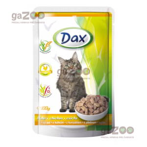  VÝPREDAJ  DAX kapsička pre mačky kuracia 100g EXP 09.02.24