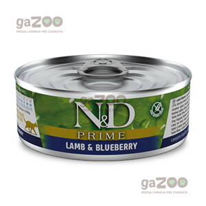 N&D cat Prime Lamb & Blueberry konzerva 80 g