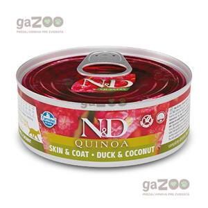 N&D cat Quinoa Duck & Coconut konzerva 80g