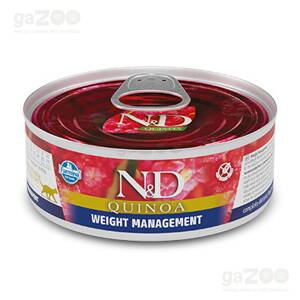 N&D cat Quinoa Weight Management konzerva 80g