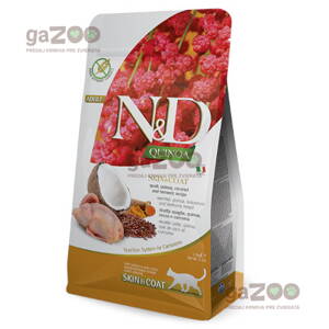 N&D cat Quinoa Skin & Coat Quial, Coconut & Turmeric 1,5kg