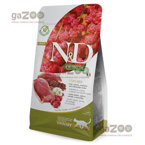 N&D cat Quinoa Urinary Duck, Cranberry & Chamomile 1,5kg