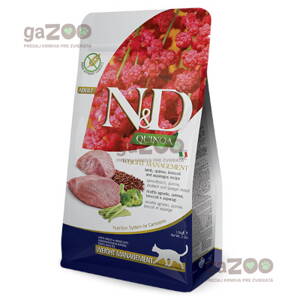 N&D cat Quinoa Weight Management Lamb, Broccoli & Asparagus 1,5kg