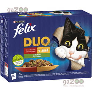 FELIX Fantastic Duo - lahodný výber mäsový so zeleninou 12 x 85 g