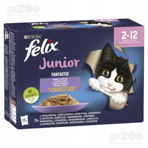 FELIX Fantastic Junior lahodný výber v želé 12 x 85 g