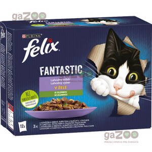 FELIX Fantastic lahodný výber so zeleninou hovädzie/kura/losos/pstruh 12 x 85 g