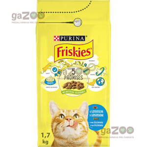 FRISKIES cat Adult s lososom a so zeleninou 1,7 kg