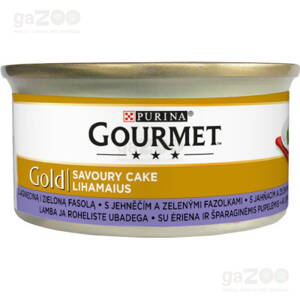 GOURMET Gold Savoury Cake s jahňacím a zelenými fazuľkami 24x85g