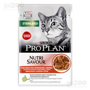 PURINA PRO PLAN Cat Adult Sterilized Hovädzie kapsička 26x85g