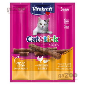 VITAKRAFT Cat Stick classic hydina a pečeň 3ks