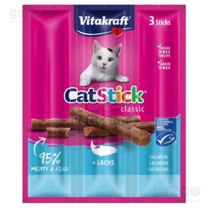 VITAKRAFT Cat Stick classic losos a pstruh 3ks