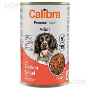 CALIBRA Dog Premium konzerva Chicken & Beef 1240g