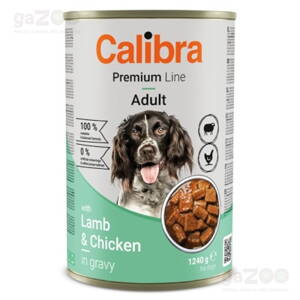 CALIBRA Dog Premium konzerva Lamb & Chicken 1240g