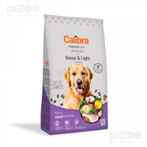  VÝPREDAJ  CALIBRA Dog Premium Line Senior & Light 12+2kg