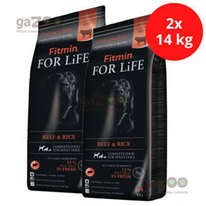 FITMIN dog For Life Beef & Rice 2x12kg