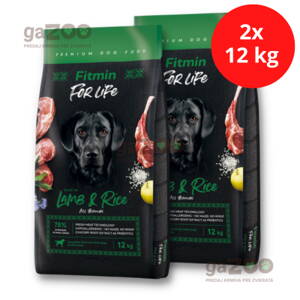 FITMIN dog For Life Lamb & Rice 2x12kg