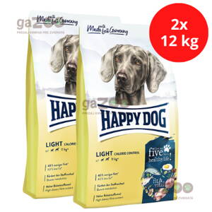 HAPPY DOG Fit & Vital Light Calorie Control 25/7 2x12kg