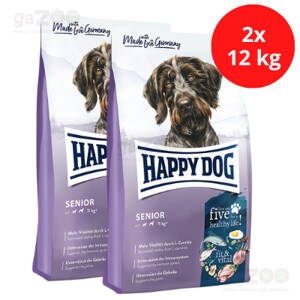 HAPPY DOG Fit & Vital Senior 19/9 2x12kg